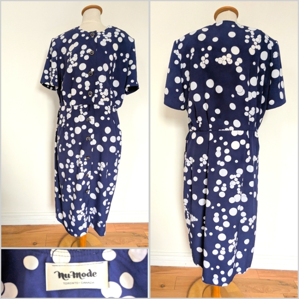 Vintage Bubble Pattern Dress